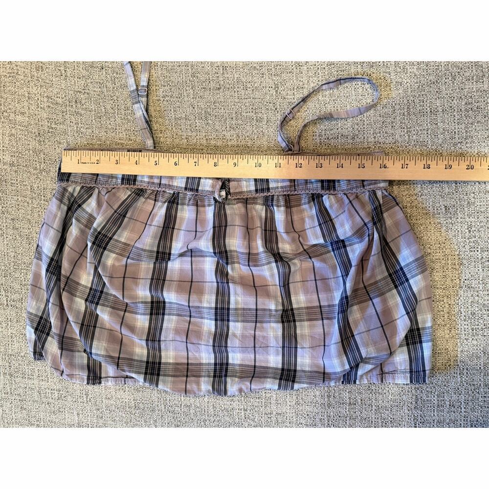 Old Navy Purple Plaid Pajama Sleep Set Top And Pants Spaghetti Straps Sz M - Picture 6 of 13